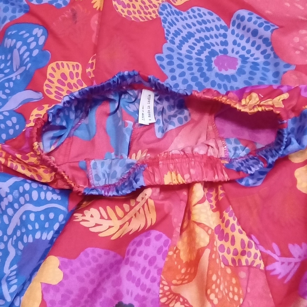 Live 4 Truth Floral Palazzo Wide Leg Slit Leg Multicolor Pants Women Size Small - Picture 7 of 16